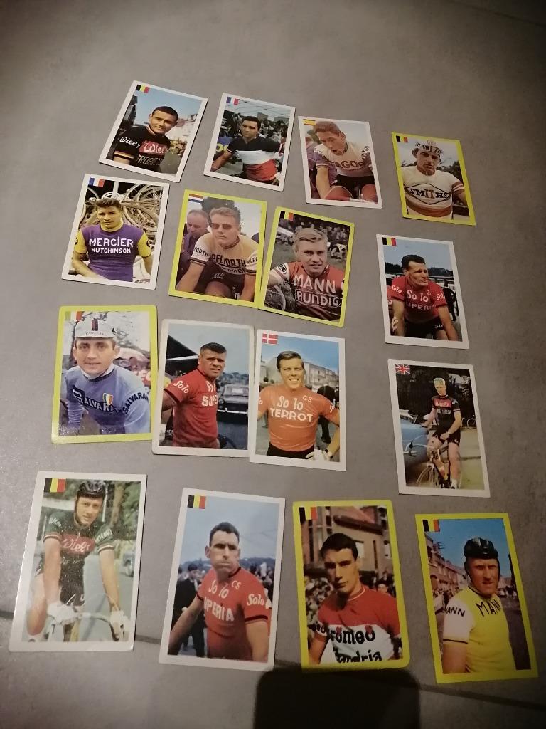 Oude prentjes chromo wielrenners, 1960 tot 1980, Gebruikt, Foto, Ophalen of Verzenden