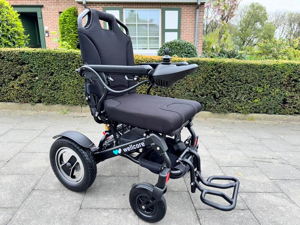 Opvouwbare Plooibare elektrische rolstoel nieuwstaat, Ophalen of Verzenden, Inklapbaar, Zo goed als nieuw, Elektrische rolstoel