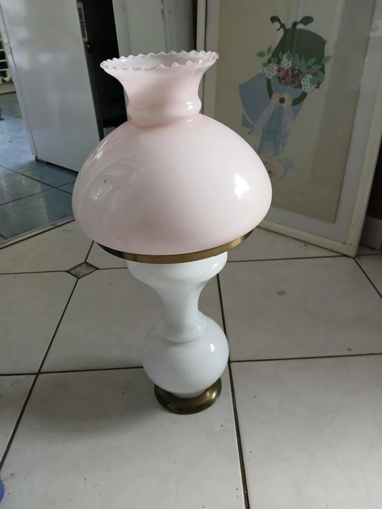 Vintage opaline lamp, Antiek en Kunst, Ophalen of Verzenden