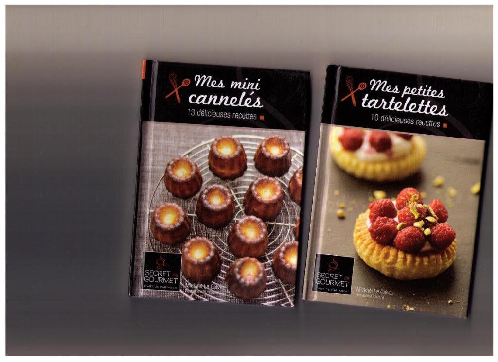 2 petits livres cartonnés sur les cannelés & les tartelettes, Mickael Le Calvez, Ophalen of Verzenden, Zo goed als nieuw, Frankrijk