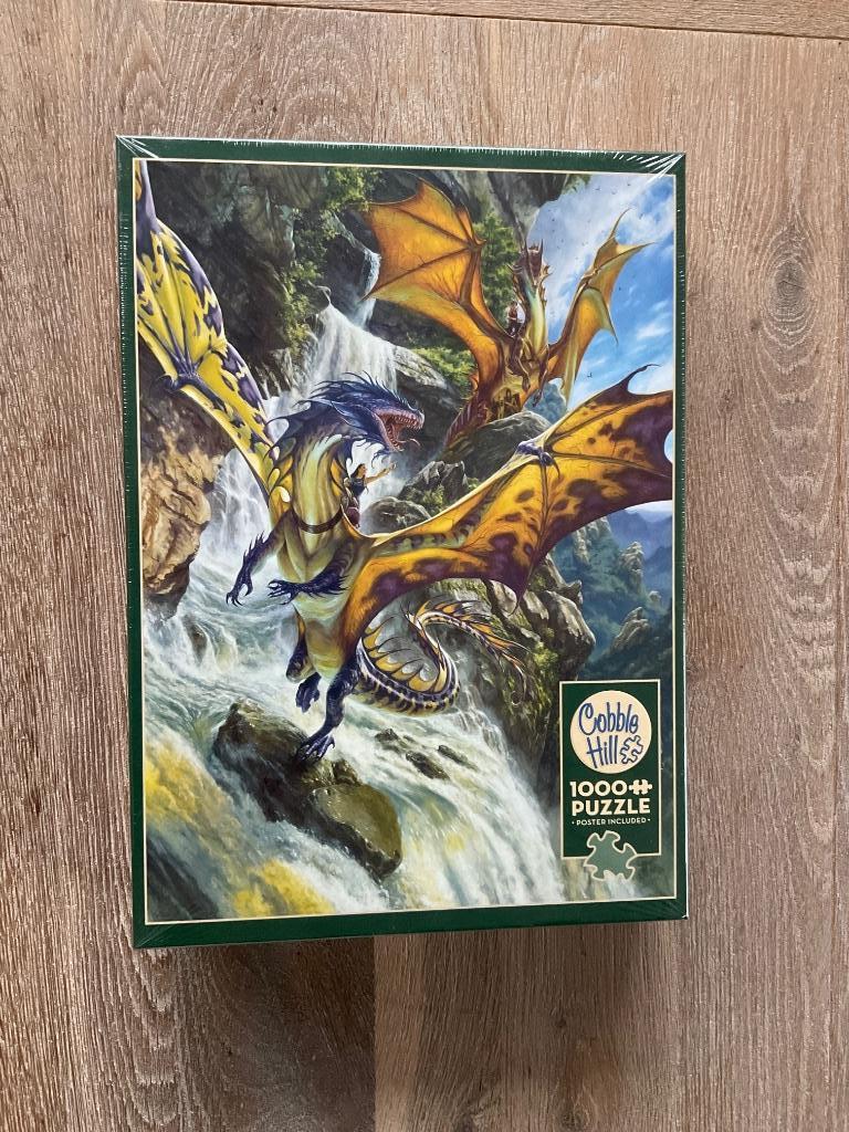 Puzzel Cobble Hill draken 1000 stukjes, Ophalen of Verzenden, 500 t/m 1500 stukjes, Nieuw, Legpuzzel