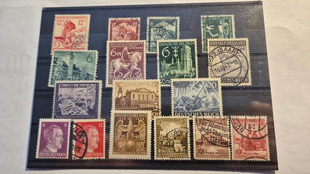 Lot Timbres WW2 Allemagne (2), Enlèvement ou Envoi, Armée de terre, Autres types