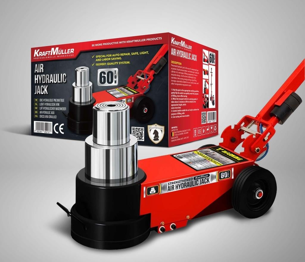 Garagekrik Heavy Load Pro 60 ton, Enlèvement ou Envoi, Neuf, Hydraulique, Cric de garage