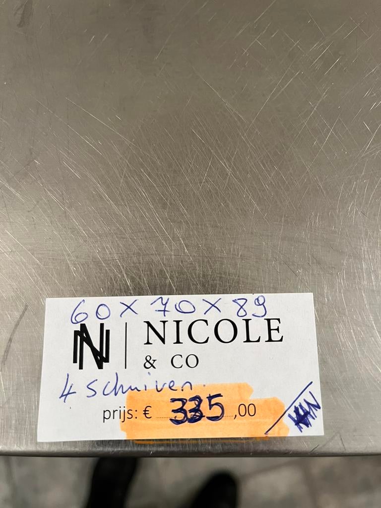 rvs inox unox kast met schuiven, schuifdeuren//inclusief btw, Ophalen, Gebruikt, Nicole & Co, Nicole-co@outlook.com