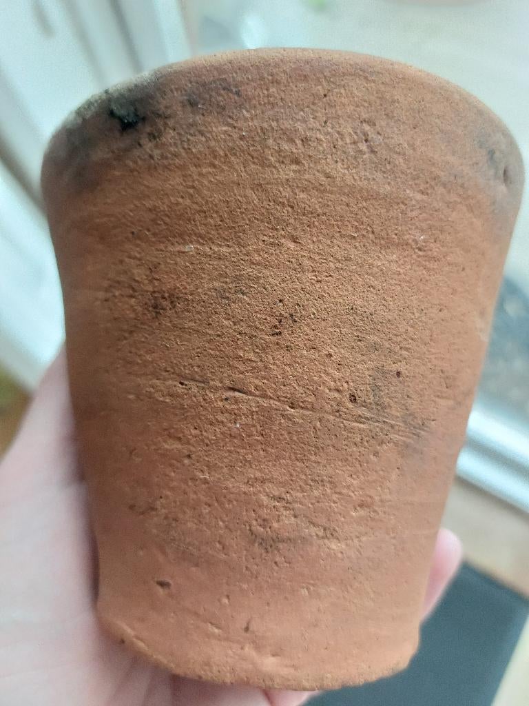 terracotta bloempotjes handgemaakt lot 55 stuks, Tuin en Terras, Ophalen, Gebruikt, Rond, Tuin