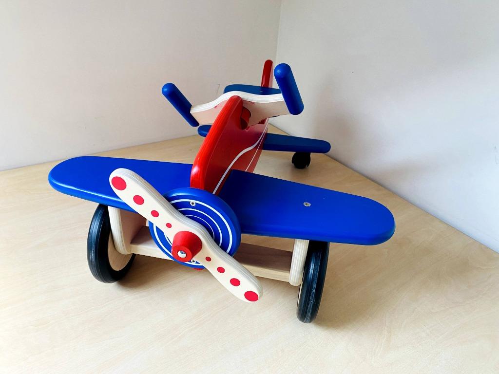 Draisienne / trotteur - Avion en bois pour enfant - Pintoy, Enfants & Bébés, Enlèvement, Comme neuf, Garçon ou Fille