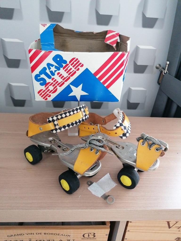 Vintage nieuwe rolschaatsen Germina. Verstelbaar., Ophalen of Verzenden, Verstelbaar, Nieuw