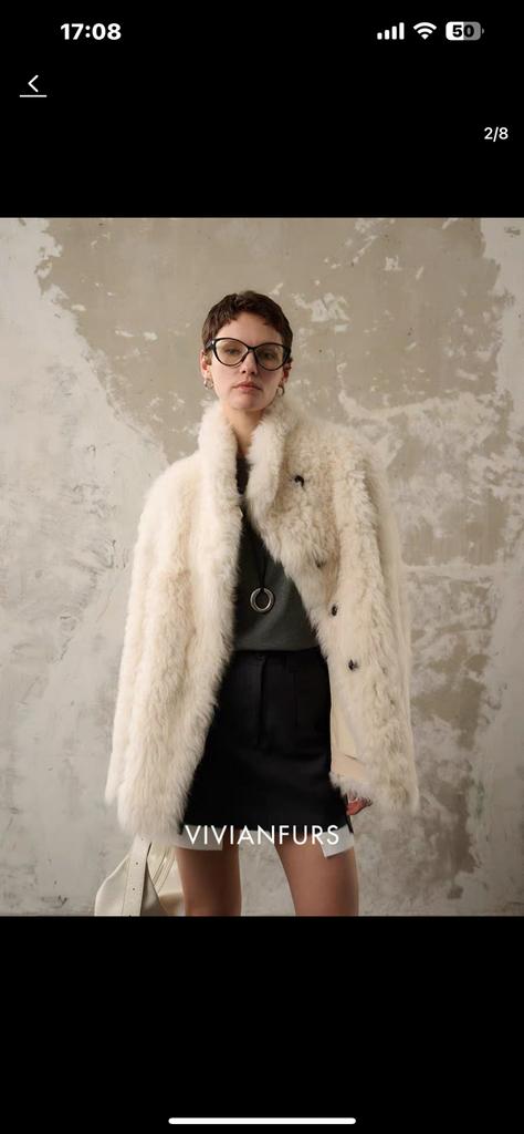 Echte pels echt leer van binnen, Kleding | Dames, Jassen | Winter, Ophalen of Verzenden, Nieuw