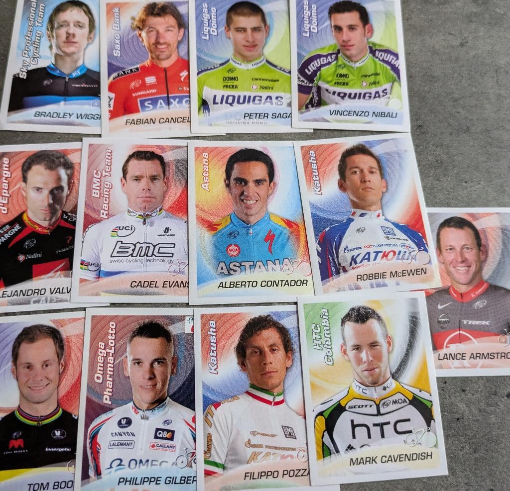 LOT DE 13 AUTOCOLLANTS POUR CYCLISTES PANINI SPRINT 2010 !, Enlèvement ou Envoi, Neuf