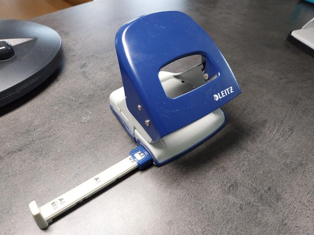 Perforator Leitz, Enlèvement, Utilisé