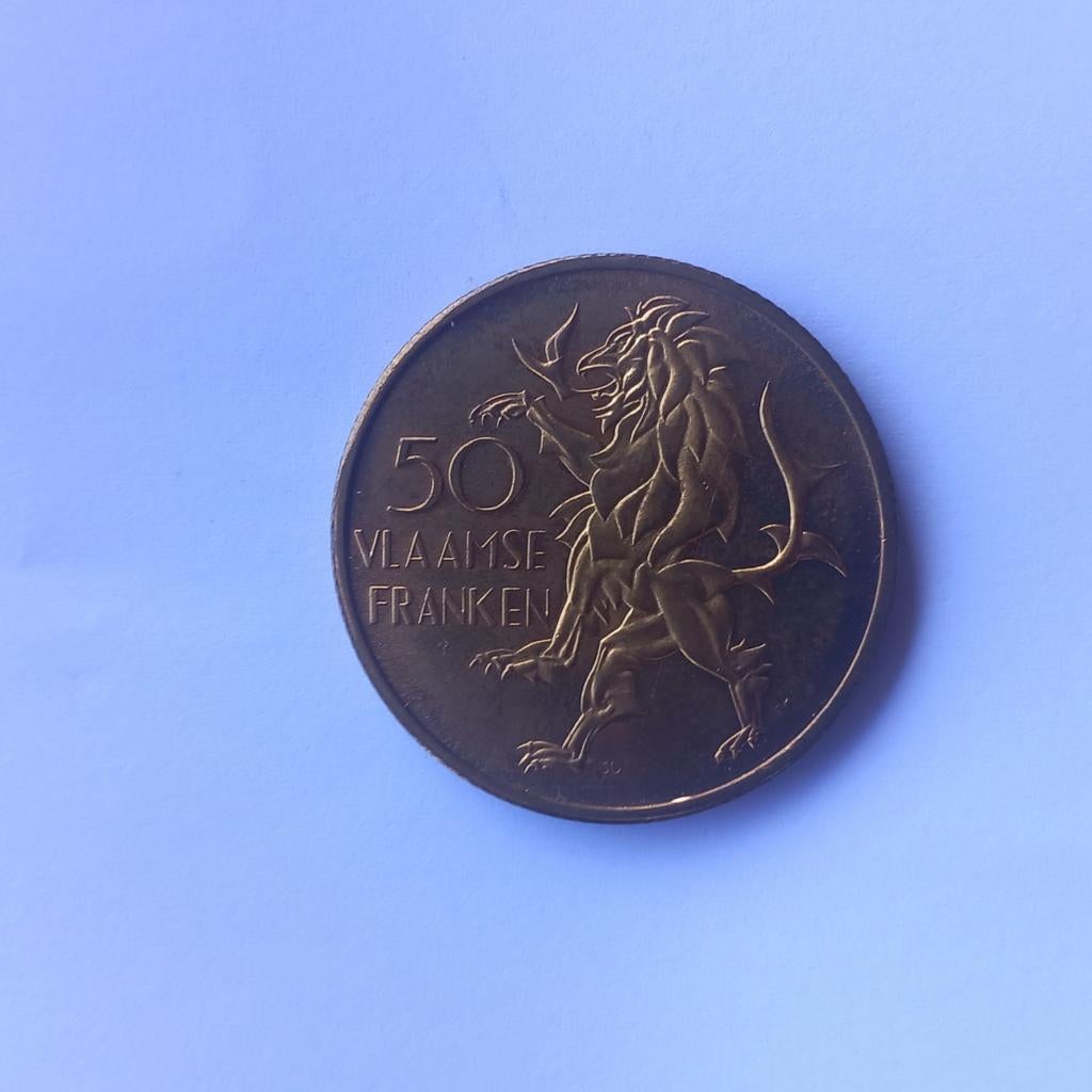 50 francs flamands Flandres 1985, Timbres & Monnaies, Monnaies | Belgique, Enlèvement ou Envoi