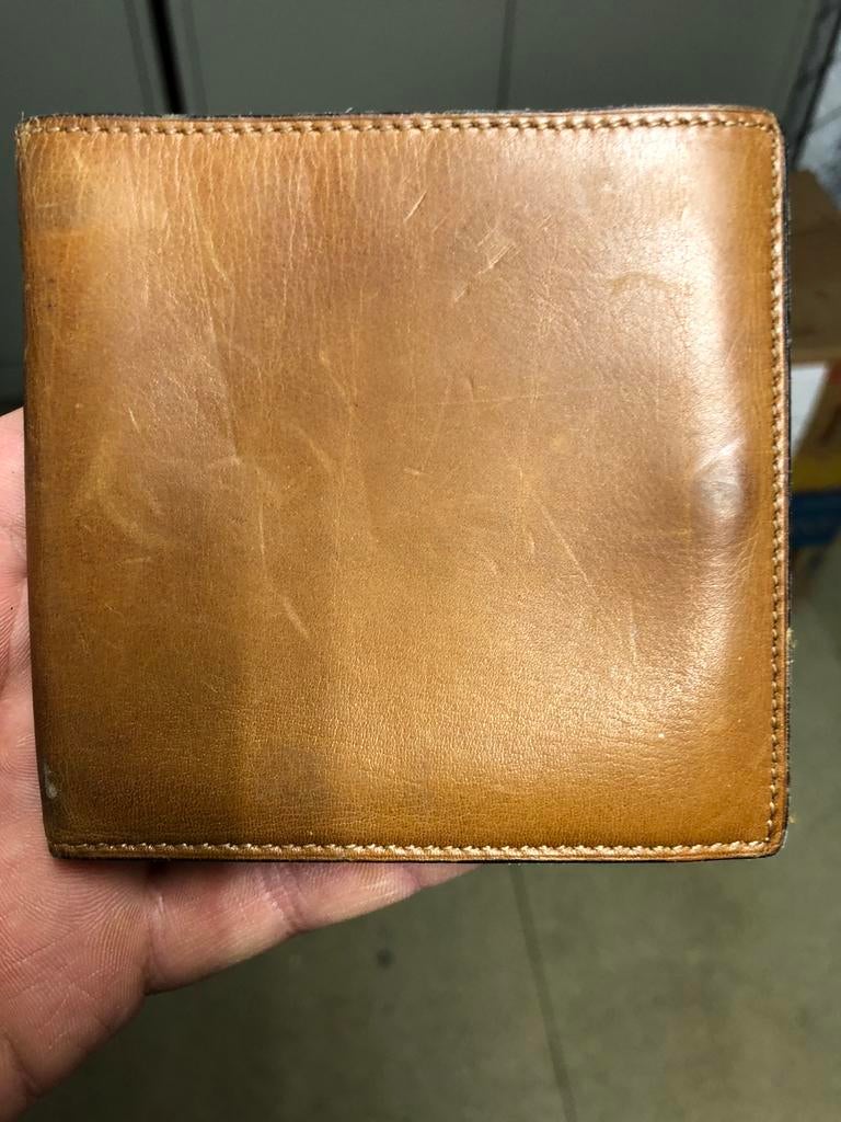 Vintage Delvaux portemonnee, Autres marques, Cuir, Enlèvement ou Envoi, Brun