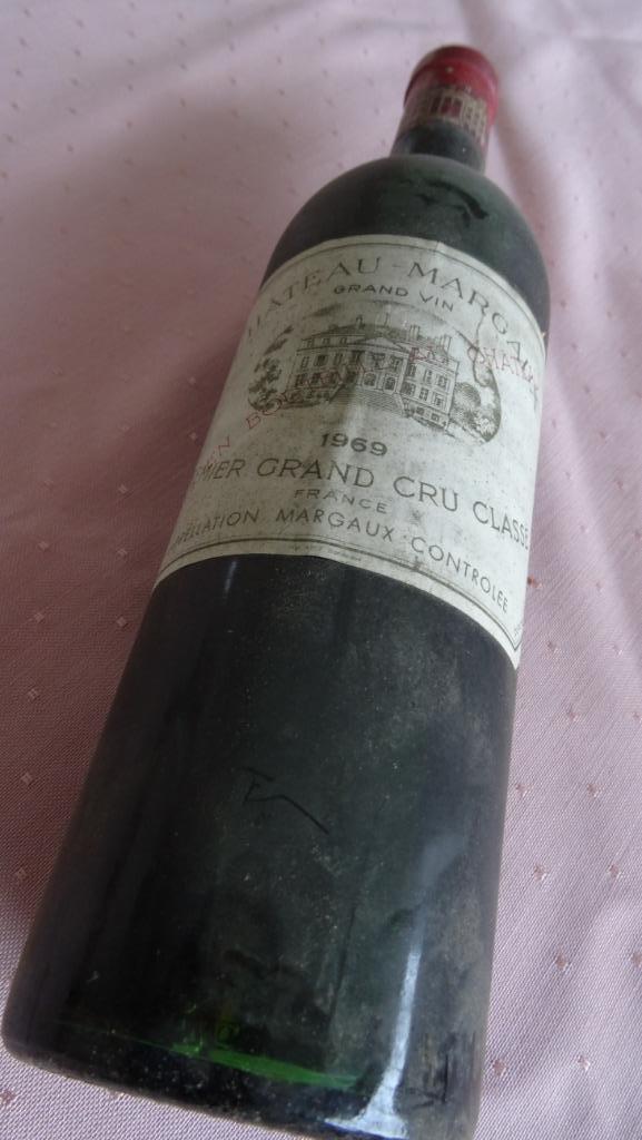 CHÂTEAU MARGAUX 1969, Collections, Vins, Comme neuf, Enlèvement, Vin rouge, France