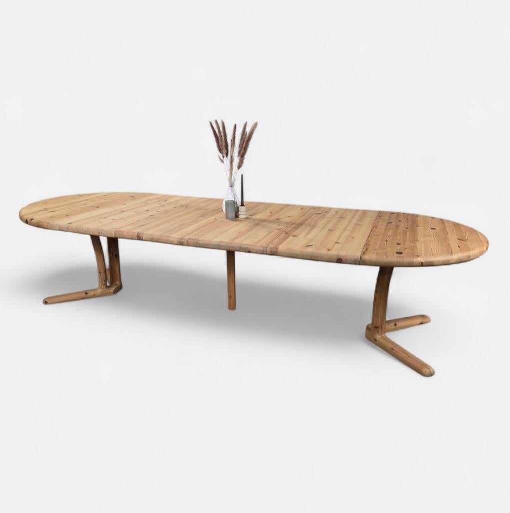 Dyrlund, table à manger extensible danoise XXL vintage des a, Enlèvement