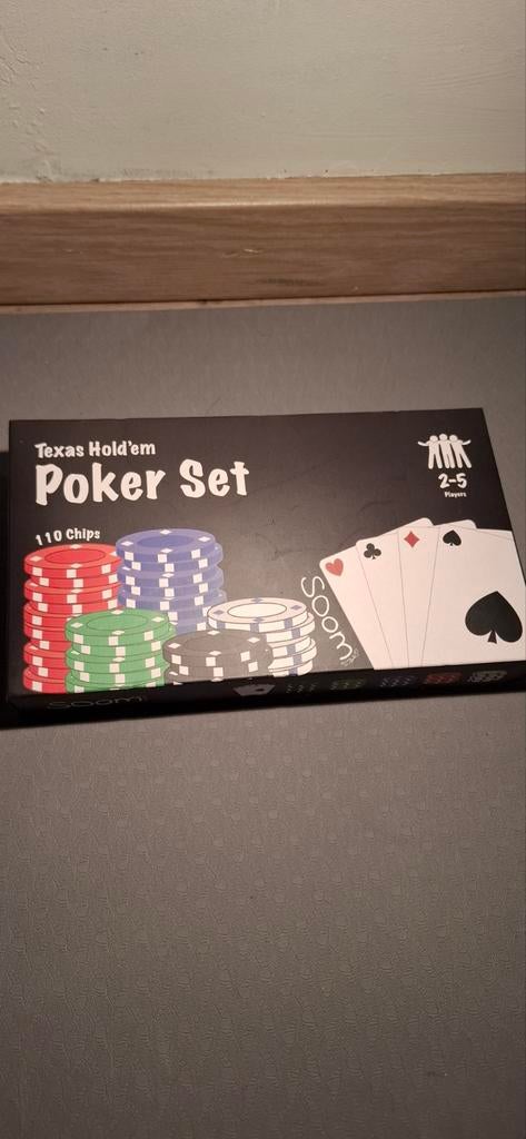 Poker set nooit gebruikt met alle toebehoren, Ophalen of Verzenden