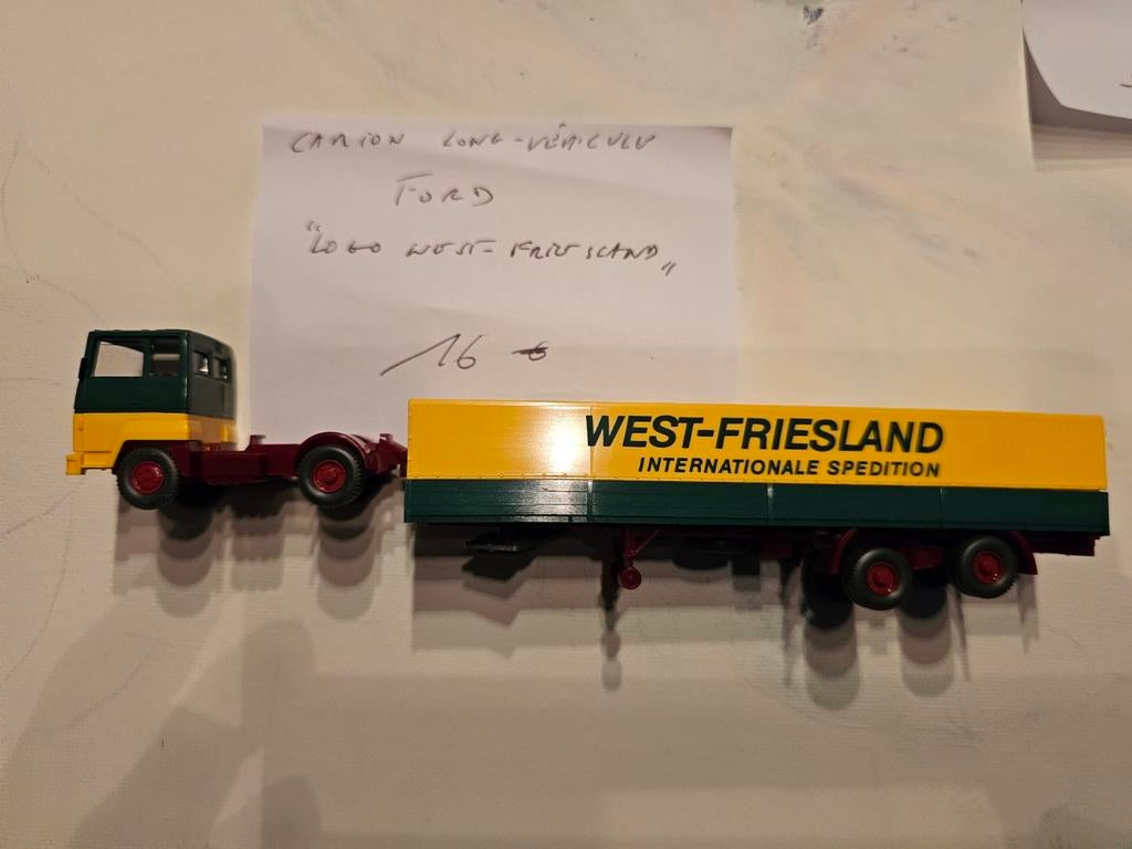 Miniatuur lange vrachtwagen Ho 1.87th., Verzenden