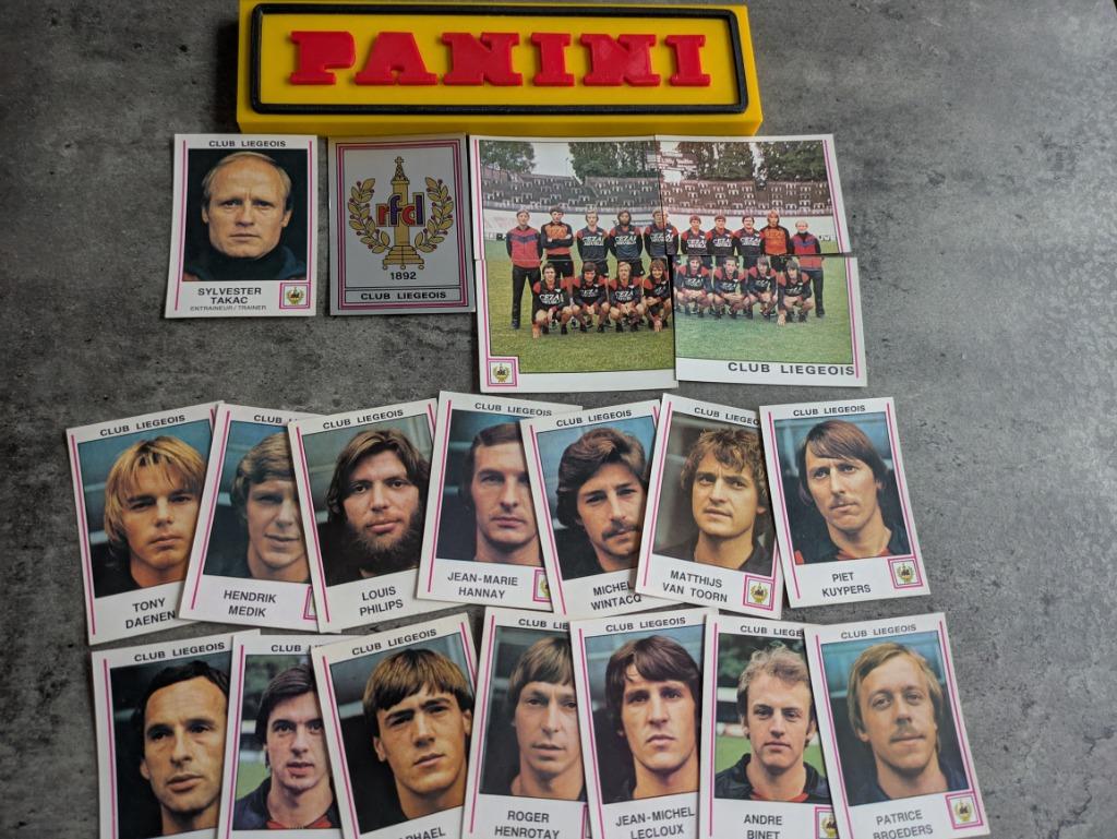 PANINI FOOTBALL 80 FC LUIK CLUB 20 STICKERS 1980, Hobby en Vrije tijd, Stickers en Plaatjes, Verzenden