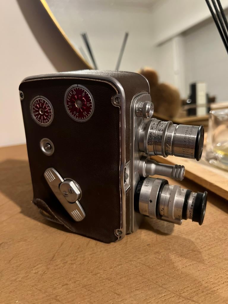 Caméra vidéo Vintage Bell & Howell Filmo Car 8 des années 40, Enlèvement ou Envoi, Geen idee, Caméra, Geen idee