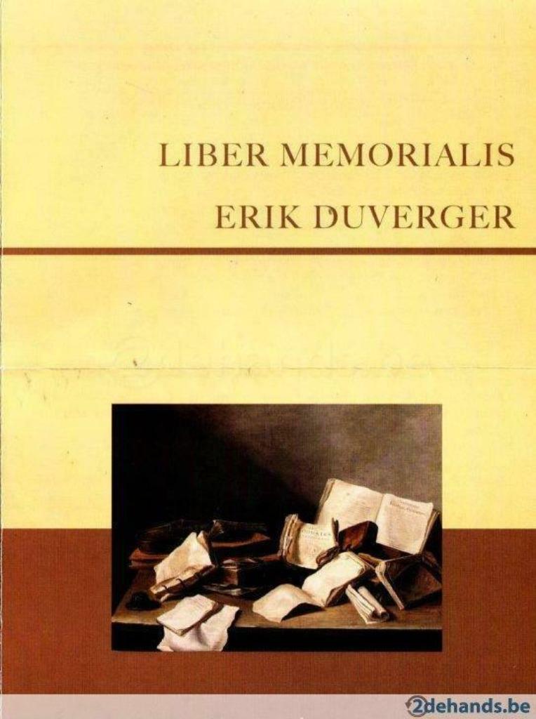 LIBER MEMORALIS DUVERGER KUNSTGESCHIEDENIS VD NEDERLANDEN, Ophalen of Verzenden, Zo goed als nieuw