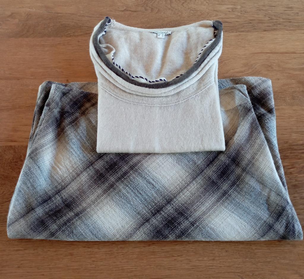 Bandolera set geruite rok met tricot truitje bruin/beige, Kleding | Dames, Maat 38/40 (M), Bruin, Ophalen of Verzenden, Zo goed als nieuw