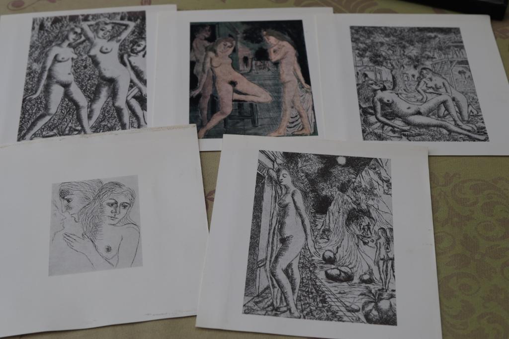 Paul Delvaux lithographie livre boîte Edition originale 1971, Antiquités & Art, Art | Lithographies & Sérigraphies, Enlèvement ou Envoi