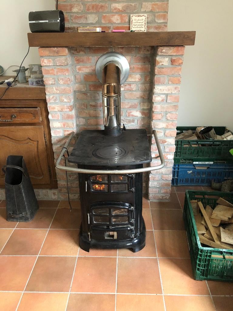 kachel, Huis en Inrichting, Kachels, Ophalen, Overige brandstoffen, Zo goed als nieuw, Vrijstaand