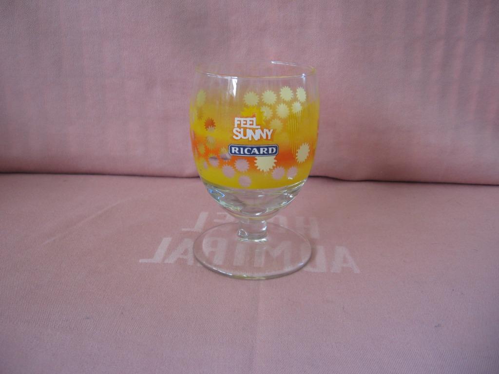 Ballon Ricard Feel Sunny en verre orange., Enlèvement ou Envoi, Comme neuf, Ustensile