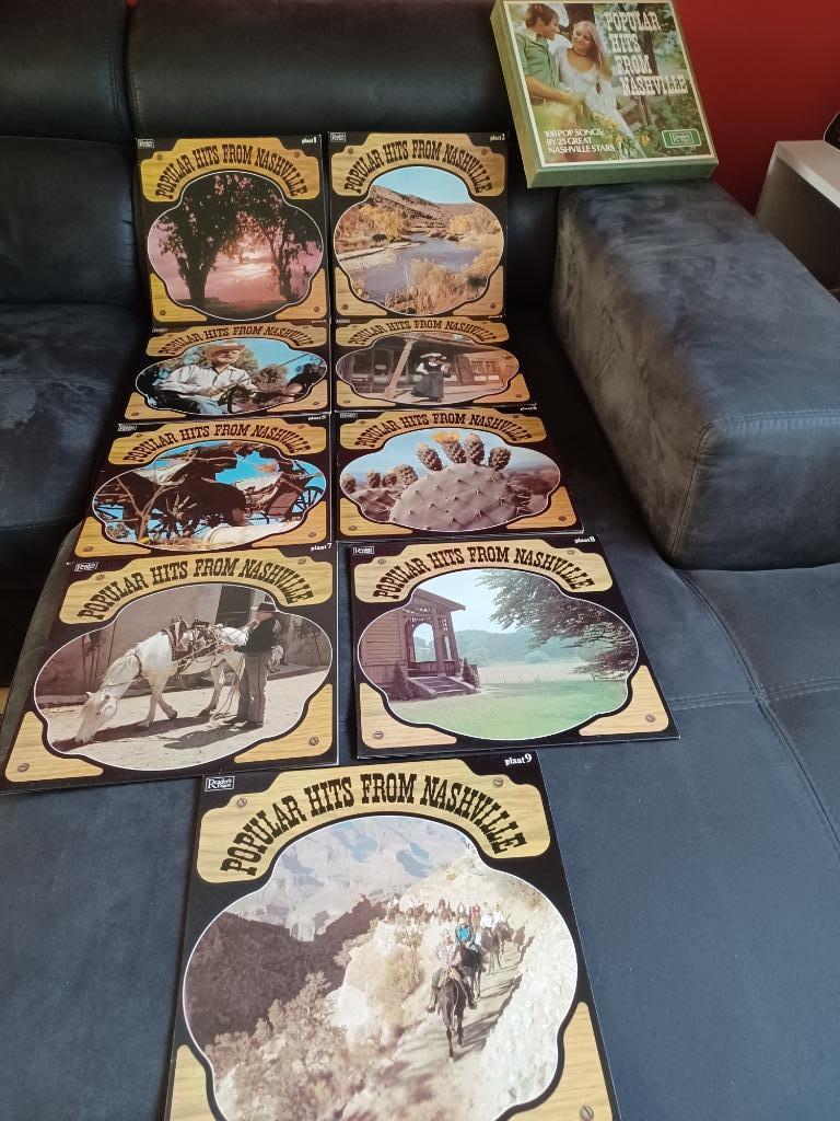 LP   Box   Popular  hits  from   Nashville, Ophalen of Verzenden, Zo goed als nieuw, Country en Western