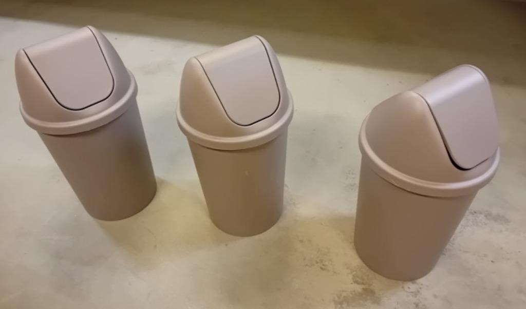 Poubelles, 3 pièces, état neuf, Neuf, Enlèvement, 50 à 75 cm, 40 litres ou plus