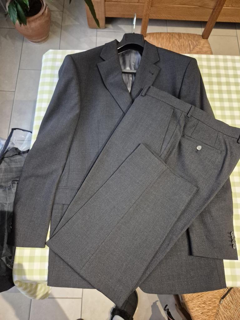 herenpak NOBLESSE donkergrijs, Ophalen of Verzenden, Zo goed als nieuw, Maat 56/58 (XL), Grijs