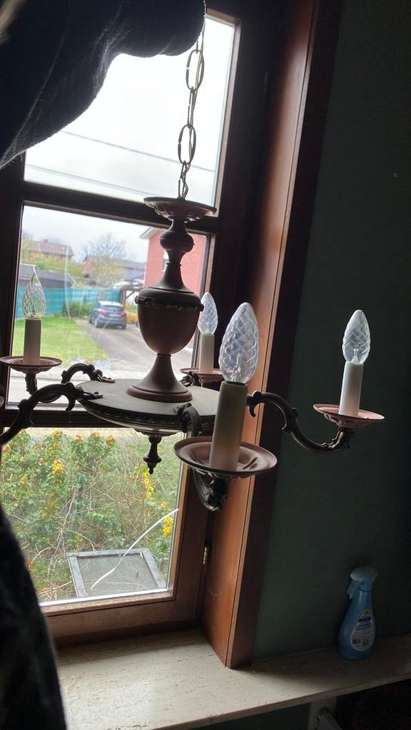 Vintage /retro luster hanglamp, Ophalen