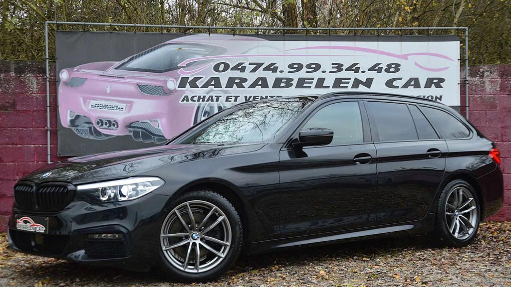 BMW 5 Serie 520 d Touring PACK M BOITE AUT NAV CAM CLIM 76.3, Autos, Euro 6, Entreprise, Alcantara, Noir