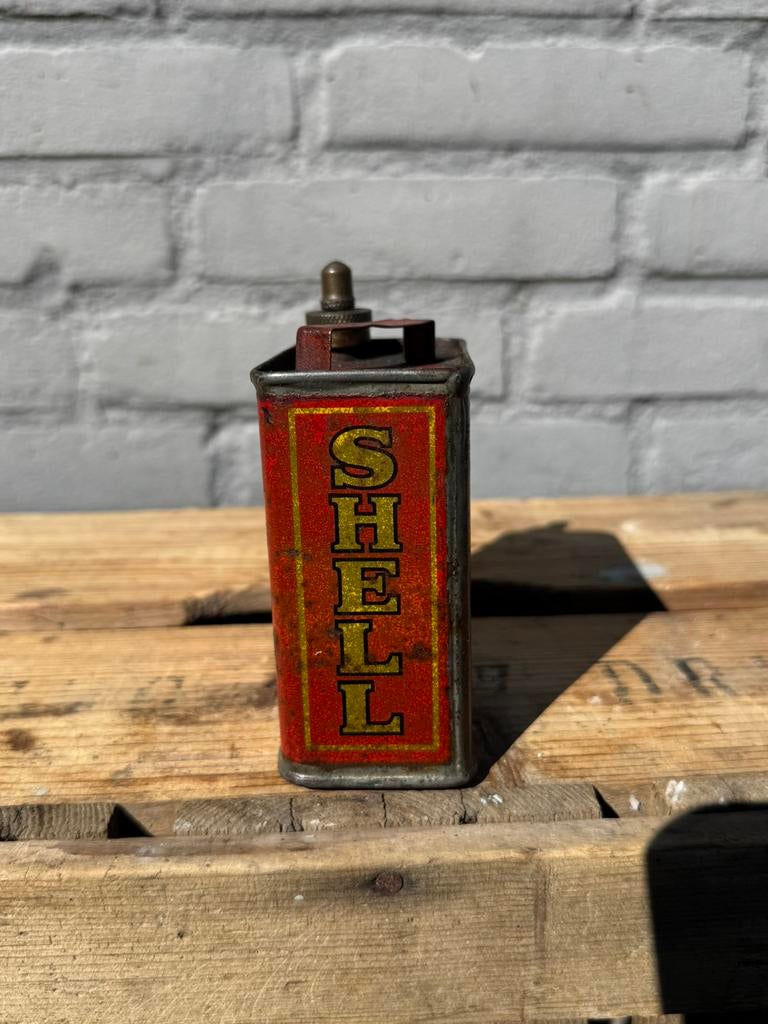 Bidon d'huile rare SHELL Junior, Collections, Enlèvement ou Envoi, Utilisé, Autre, Autres marques