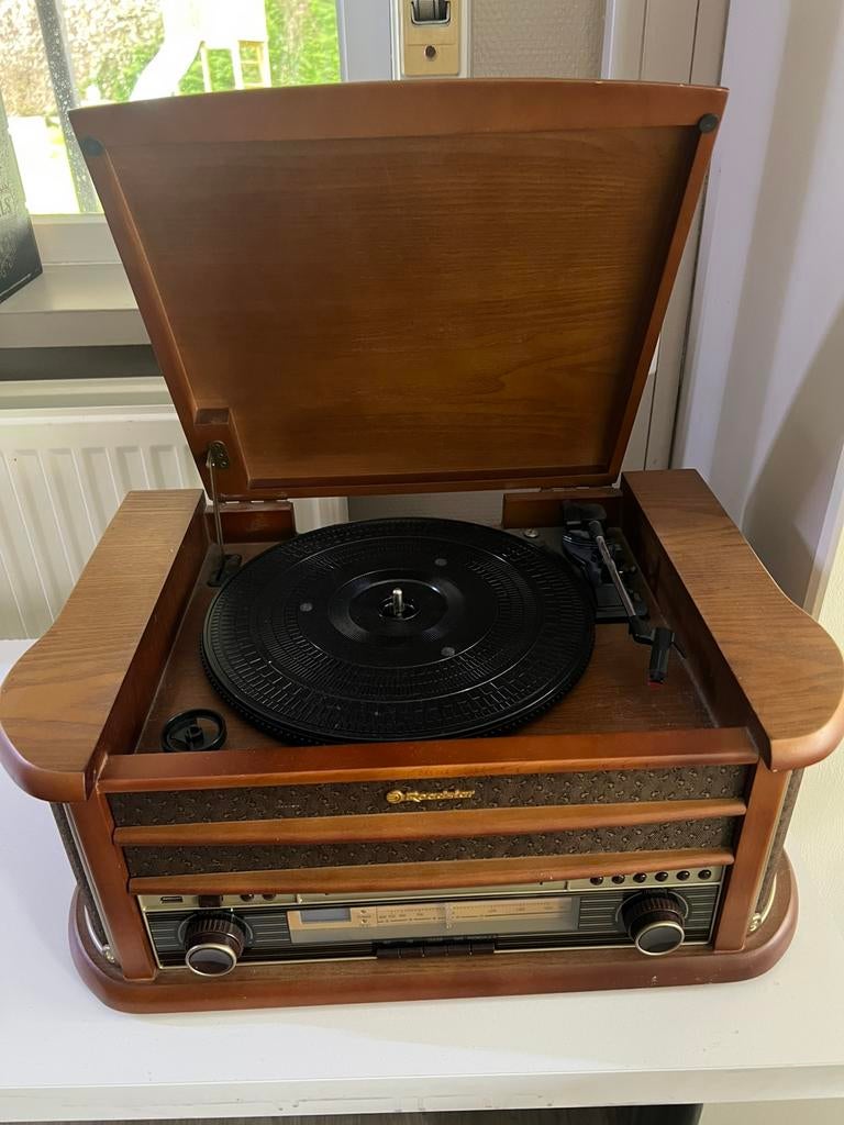 Roadstar platenspeler + platen, Audio, Tv en Foto, Platenspelers, Ophalen, Zo goed als nieuw, Platenspeler