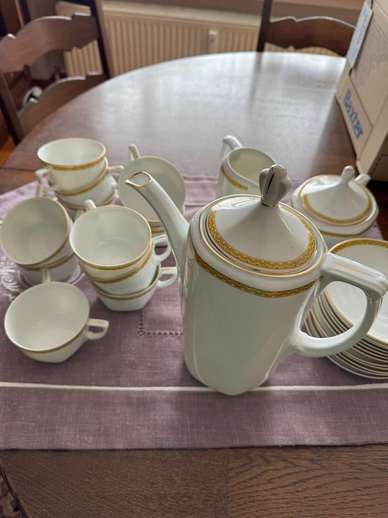 Service à café, Maison & Meubles, Enlèvement, Utilisé, Porcelaine, Tasse(s) et/ou soucoupe(s)