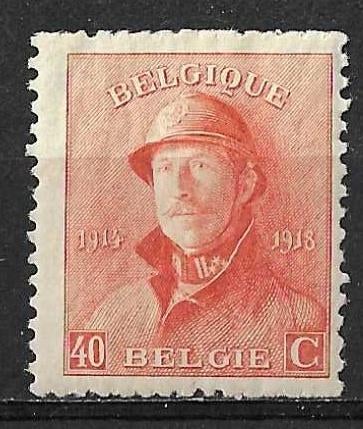 België OPC 173 Z.M. Koning Albert I *, Spoor van plakker, Koninklijk huis, Ophalen of Verzenden, Postfris