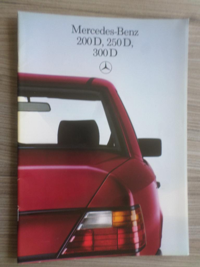 Brochure pour la Mercedes 200D 250D 300D W124 1984, Enlèvement ou Envoi, Mercedes