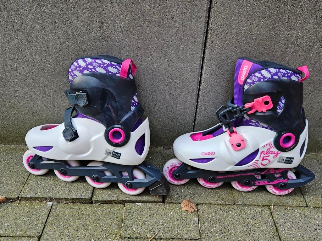 Skates maat 34-36 inclusief beschermers, Kinderen en Baby's, Ophalen, Verstelbaar