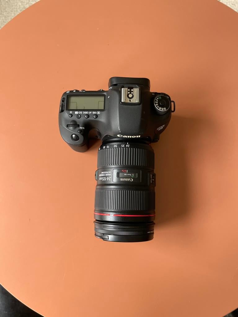 Canon EOD 5D Mark III + Objectif EF 24-105 L f/4 IS USM, Ophalen of Verzenden, Zo goed als nieuw, Spiegelreflex, Canon