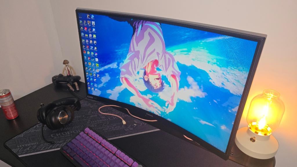 Samsung Odyssey G7 27" QHD 240Hz gaming monitor, Gebruikt, VA, Quad HD (2K), 201 Hz of meer