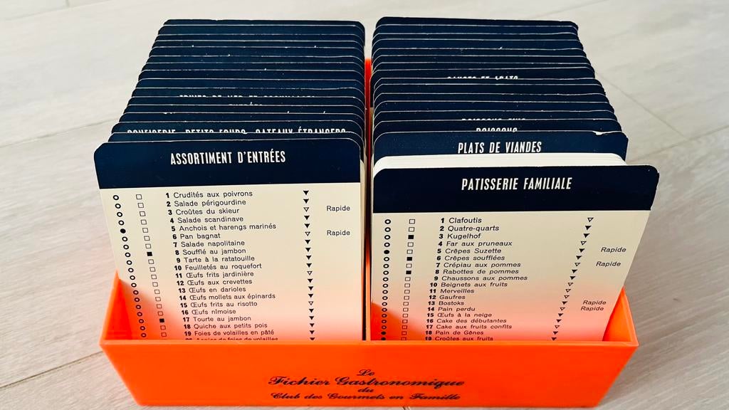 Fiches cuisine Le fichier gastronomique, Enlèvement