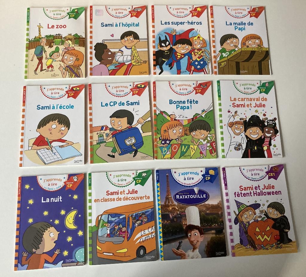 Sami et Julie livres j'apprends à lire - lot de 12 titres, Livres, Enlèvement, Utilisé, Livre de lecture