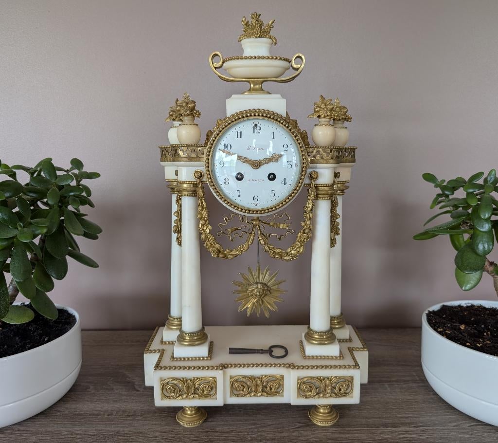 Pendule horloge balancier Louis XVI Napoléon III ancien, Antiquités & Art, Enlèvement