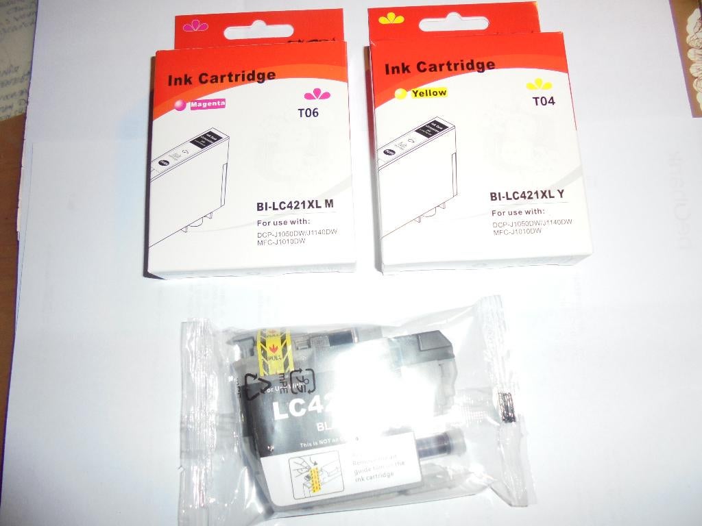 Inktpatronen LC 421 XL, Computers en Software, Printerbenodigdheden, Ophalen of Verzenden, Nieuw, Cartridge, Brother