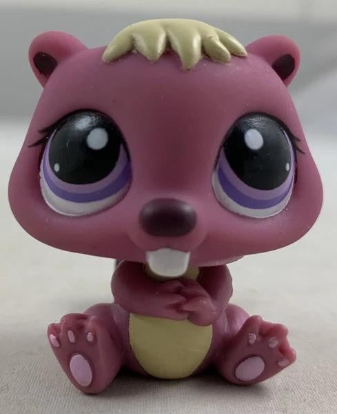 Littlest Pet Shop LPS 1410 Bever Pet Pairs Hasbro 2008, Verzamelen, Poppetjes en Figuurtjes, Verzenden, Zo goed als nieuw