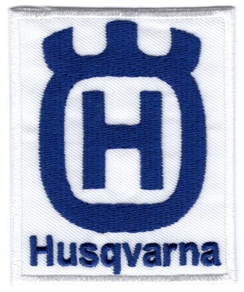 Husqvarna stoffen opstrijk patch embleem #2, Motos, Envoi, Neuf