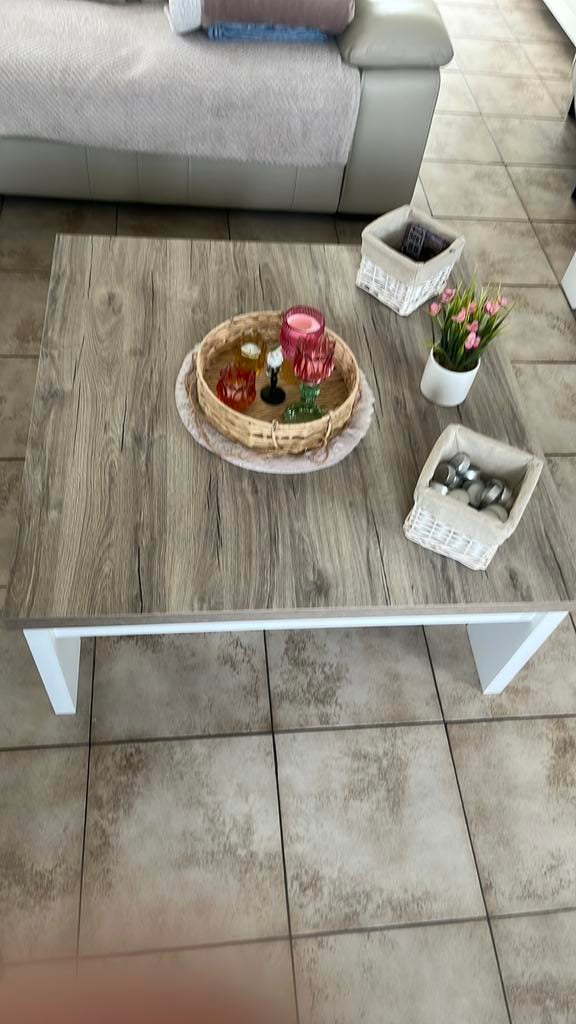 landelijke salontafel, Huis en Inrichting, Tafels | Salontafels, Ophalen, Zo goed als nieuw