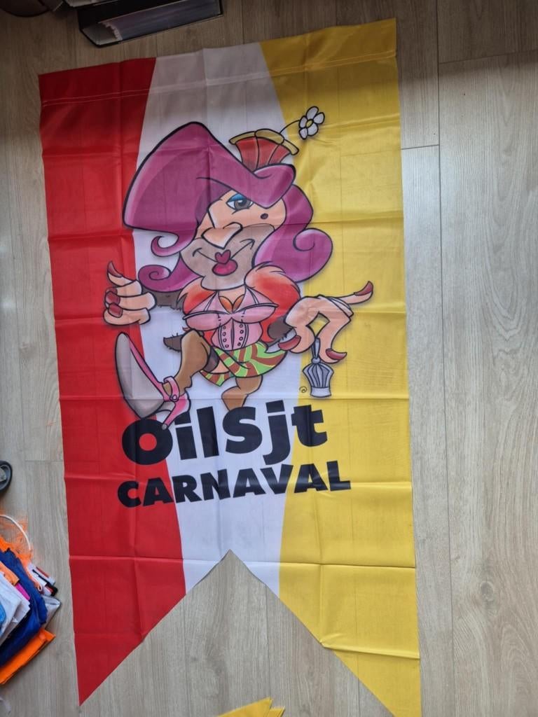 Carnaval Aalst vlag 'T Reigert 2015, Diversen, Ophalen of Verzenden