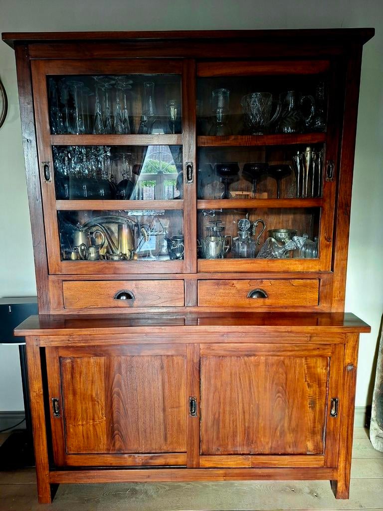 Prachtige buffetkast of vitrinekast, Huis en Inrichting, Kasten | Buffetkasten, Ophalen