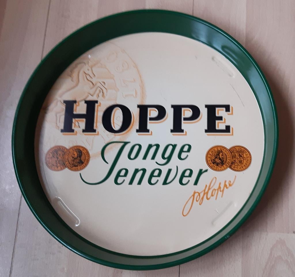 MOOI JENEVER BLIKKE DIENBLAD PLATEAU HOPPE JONGE JENEVER, Verzamelen, Ophalen of Verzenden